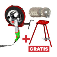 AXXAIR CC121ECO orbitális csővágó, Ø5–121 mm tartomány